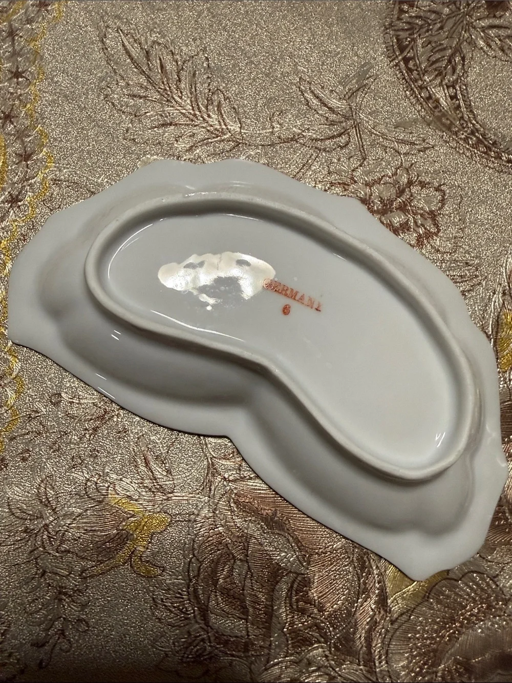 Vintage Floral Porcelain Serving Dish - Pink & Cream made in Germany